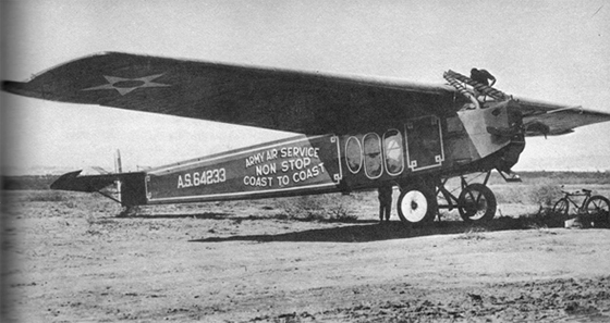First Trans-continental aircraft image